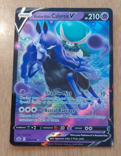 Shadow Rider Calyrex V 74/198 Full-Art Pokemon card - Image 2