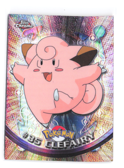 Topps Chrome 2000 Clefairy Pokemon Card #35 Holo NM SPECTRA - Image 1