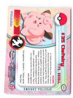 Topps Chrome 2000 Clefairy Pokemon Card #35 Holo NM SPECTRA - Image 2