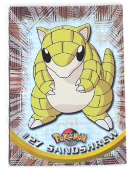 Topps Chrome 2000 Sandshrew Pokemon Card #27 Holo NM SPECTRA - Image 1