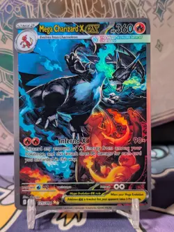 [CUSTOM Card] Mega Charizard X EX Holo Pokemon Custom Card - Image 1