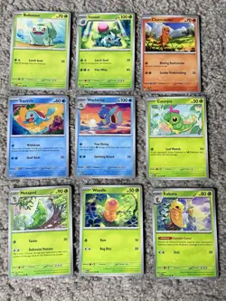 Pokemon Scarlet & Violet 151 Set of 66 Common & Uncommon Non-Holo Cards NP NM+ - Image 1
