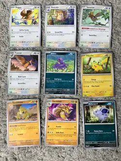 Pokemon Scarlet & Violet 151 Set of 66 Common & Uncommon Non-Holo Cards NP NM+ - Image 2