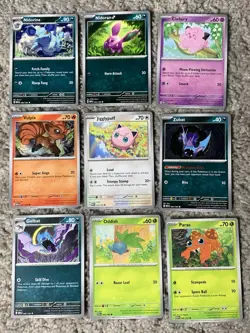 Pokemon Scarlet & Violet 151 Set of 66 Common & Uncommon Non-Holo Cards NP NM+ - Image 3