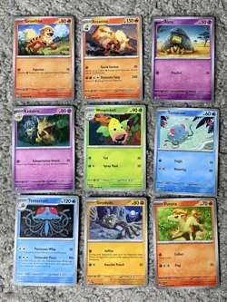 Pokemon Scarlet & Violet 151 Set of 66 Common & Uncommon Non-Holo Cards NP NM+ - Image 4
