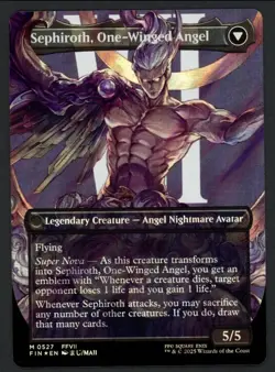 Surge FOIL Borderless Sephiroth, Fabled SOLDIER MTG Final Fantasy NM/Mint - Image 2