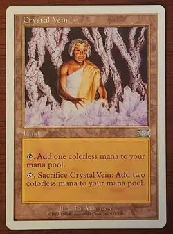 Crystal Vein Classic MTG Core Set 6th Edition LP Magic The Gathering - Image 1