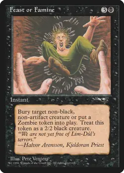 Feast or Famine (Falling into Pit) - Alliances (ALL) - MTG Rare English Non Foil - Image 1