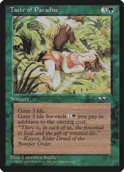 Taste of Paradise Alt Art - Alliances (ALL) - MTG Rare English Non Foil - Image 1