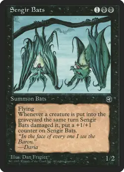 Sengir Bats [Version 2] - Homelands (HML) - MTG Rare English Non Foil - Image 1