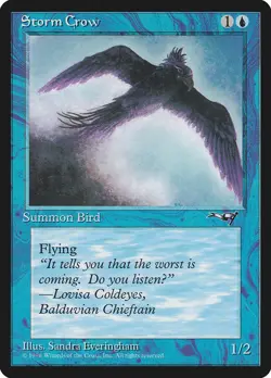 Storm Crow (Flying Right) - Alliances (ALL) - MTG Rare English Non Foil - Image 1