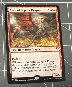 MTG Ancient Copper Dragon Battle For Baldur’s Gate 161 - Image 1