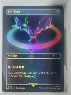 Sol Ring 2093 Foil Sonic The Hedgehog Secret Lair - Image 1