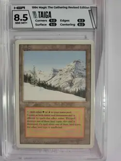 Graded 8.5 Taiga Dual Land Revised Edition - Image 1