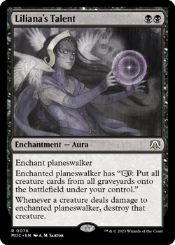 Liliana's Talent [March of the Machine Commander] Magic MTG - Image 1