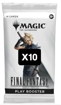 (LOT OF 10X) MTG Universes Beyond Final Fantasy Sleeved Booster Packs SEALED - Image 1