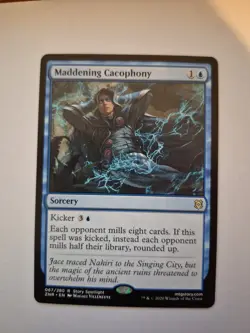 1x Maddening Cacophony Zendikar Rising Magic the Gathering MTG 067 NM x1 - Image 1