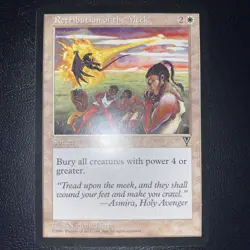 English - MTG Retribution Of The Meek - LP - Visions - Image 1