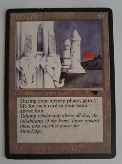 Ivory Tower HP Antiquities MTG Magic the Gathering - Image 1
