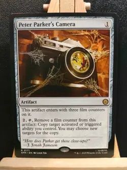 Peter Parker's Camera - Marvel's Spider-Man - Rare - NM (see pics) MTG - Image 1