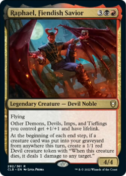 Raphael, Fiendish Savior FOIL Commander Legends: Battle for Baldur's Gate NM - Image 1