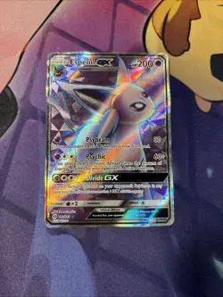Espeon GX - 140/149 - Pokemon Sun & Moon Base Set Full Art Ultra Rare Card NM - Image 1