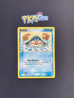 Pokemon TCG Krabby Crystal Guardians 54/100 Regular LP. - Image 1