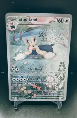Pokemon Stoutland 156/086 EN Sv: 11 White Flare. Pack Fresh, Near Mint Or Better - Image 1