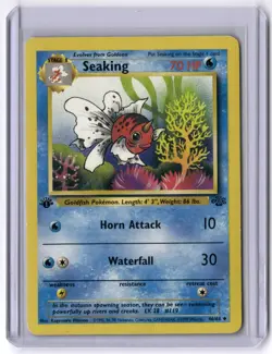 Seaking 46/64 Uncommon 1st Edition NM Pokemon Jungle - Image 1