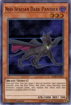 Yugioh! Neo-Spacian Dark Panther - BLRR-EN052 - Ultra Rare - 1st Edition Near Mi - Image 1
