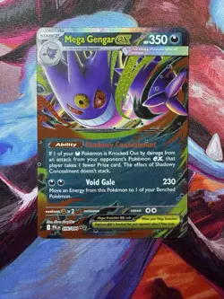 MEGA GENGAR Ex Phantasmal Flames 056/094 Double Rare Pokemon Card MINT - Image 1