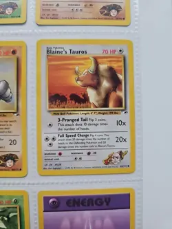 WOTC Pokemon TCG - Gym Heroes - 6 Card Lot - Image 5