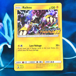 Raikou - SM150 - Prerelease Black Star Holo Rare Promo - Pokemon Card - LP - Image 1