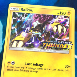 Raikou - SM150 - Prerelease Black Star Holo Rare Promo - Pokemon Card - LP - Image 2