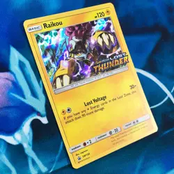 Raikou - SM150 - Prerelease Black Star Holo Rare Promo - Pokemon Card - LP - Image 3