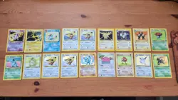Pokemon TCG LOT - 18 cards, holo, reverse holo, shadowless 1st gen base set - Image 1