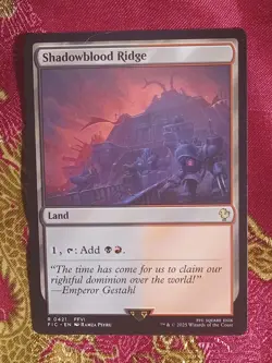 Shadowblood Ridge Final Fantasy Commander Deck Card Magic The Gathering MTG - Image 1