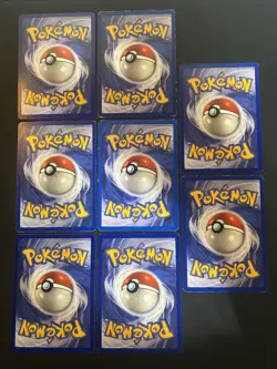 Lot of 8- VINTAGE - Pokemon Cards WOTC - Fossil - Hp- Lot 1 - Image 2