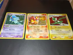 LOT Of 3 Pokemon Reverse Holo Cards Great Condition 2007 - Image 1