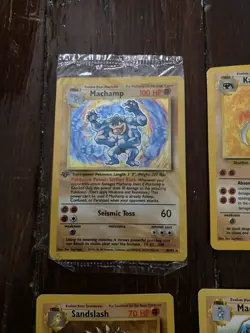 Original Pokemon Card Lot | 23 Total | 5 Holo (sealed Machamp) - Image 2