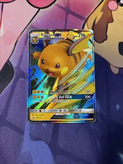 Raichu GX - SM213 - Pokemon Sun & Moon Promo Ultra Rare Card NM - Image 1