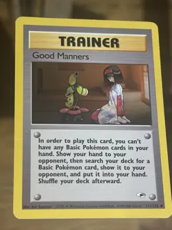 Good Manners 111/132 Gym Heroes Regular - Pokemon Card - Image 1