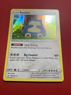 Snorlax 158/214 Sm-Unbroken Bonds Holo Pokemon Card TCG - Image 5