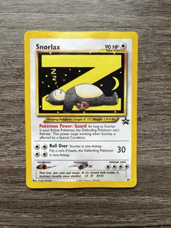 Pokemon TCG Snorlax Z Black Star Promo 49 WOTC 1999 Vintage Card Sleeping #49 - Image 1
