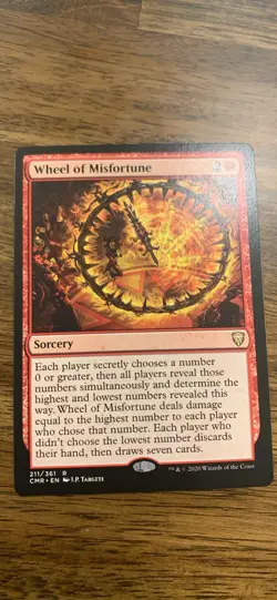 Wheel of Misfortune Regular Rare Commander Legends Magic the Gathering Card NM - Image 1