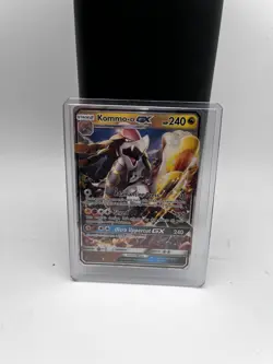 Pokemon TCG Kommo-o-GX Ultra Rare Holo 240 HP Dragon Sun & Moon Shred Card GX - Image 1