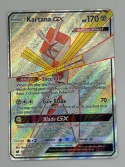 Kartana GX 106/111 Crimson Invasion LP Full Art Ultra Rare Pokemon Card - Image 1