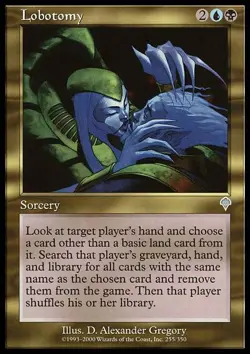 Lobotomy - Invasion #255/350 MTG Magic The Gathering - Image 1