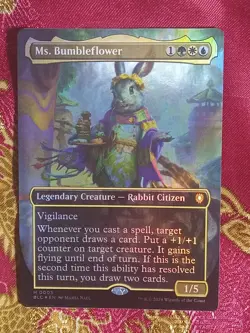 FOIL EXTENDED Ms. Bumbleflower Bloomburrow Commander Magic The Gathering MTG - Image 1