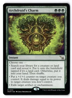 Archdruid's Charm NM* Murders At Karlov Manor ENGLISH 0151 mtg -UnltdCards - Image 1